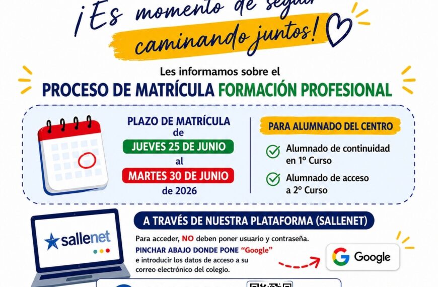 MATRICULACIÓN FORMACIÓN PROFESIONAL